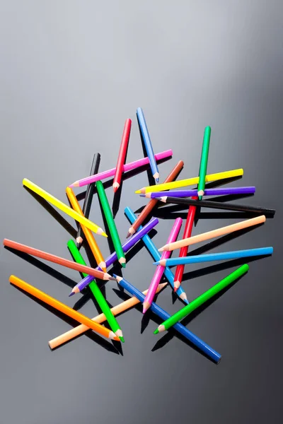 Rainbow Colours Different Pencils — Stock Photo, Image