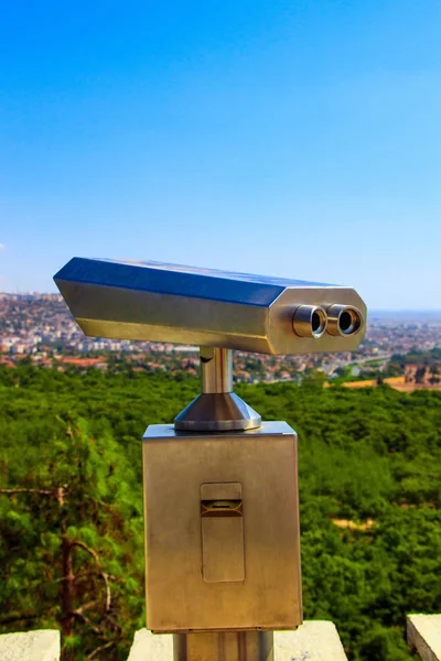 Télescope Sur Colline Ville San Marino — Photo