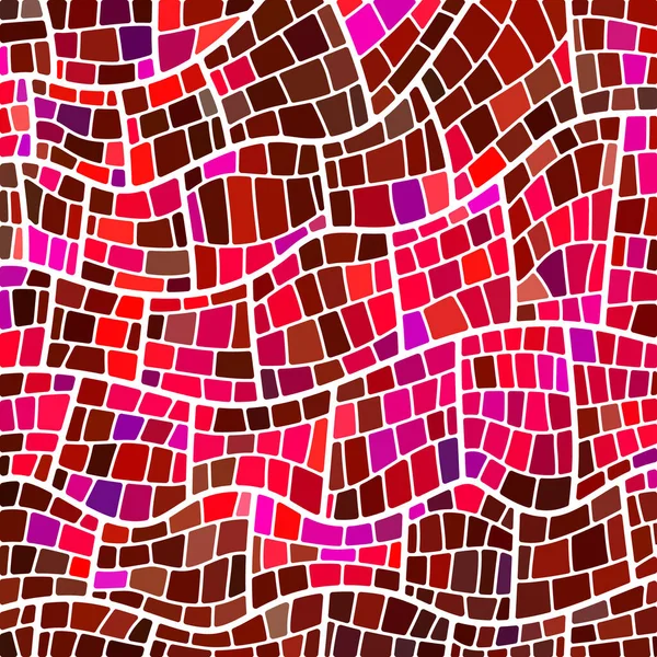 Vector Abstracto Manchado Vidrio Mosaico Fondo Rojo Marrón — Foto de Stock