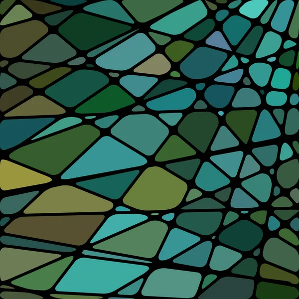 Elvont Vektor Festett Üveg Mozaik Háttér Kék Zöld — Stock Fotó