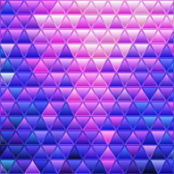 Abstrakte Vektor Buntglasdreieck Mosaik Hintergrund Blau Und Violett — Stockfoto