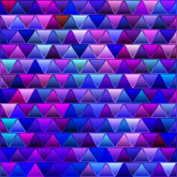Abstrakt Vektor Färgat Glas Triangel Mosaik Bakgrund Blå Och Violett — Stockfoto
