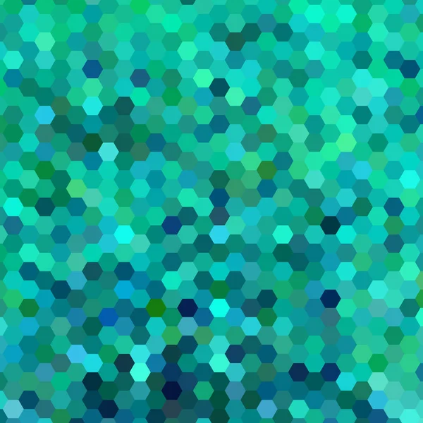抽象矢量几何六边形背景 蓝色和青色 — 图库照片