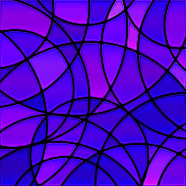 Vetor Abstrato Fundo Mosaico Vidro Manchado Círculos Azuis Violetas — Fotografia de Stock