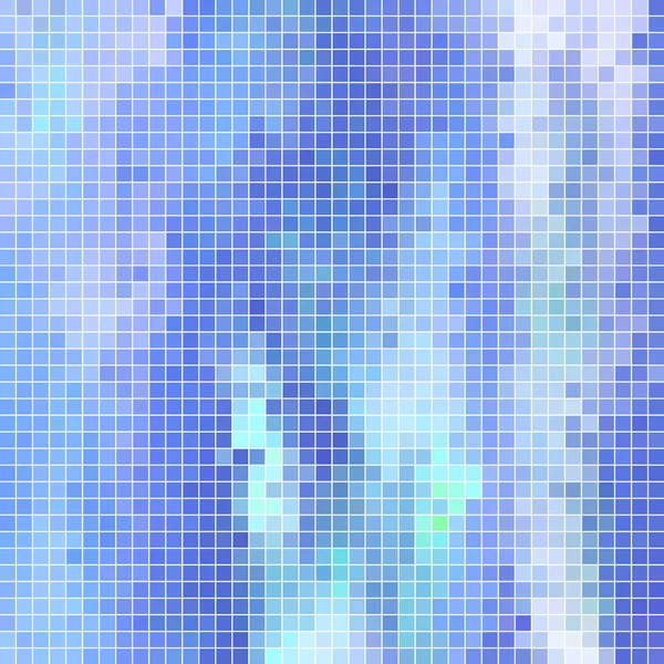 Vector Abstracto Cuadrado Pixel Fondo Del Mosaico Azul — Foto de Stock
