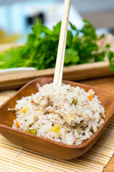Nasi Makanan Utama Makanan Lezat — Stok Foto
