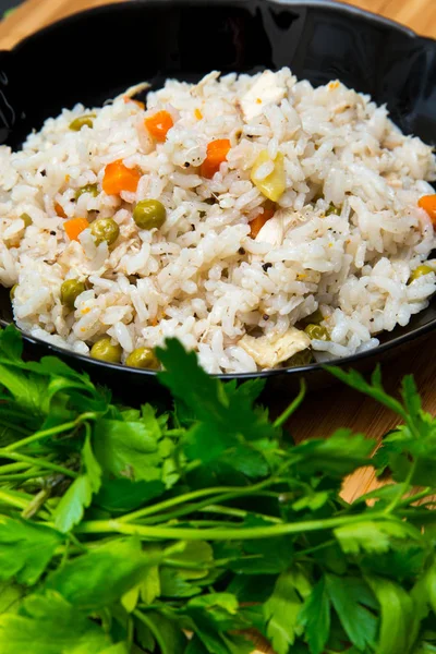 Belangrijkste Voedsel Rijst Smakelijke Maaltijd — Stockfoto