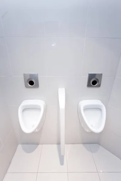 Tigela Banheiro Branco Banheiro — Fotografia de Stock