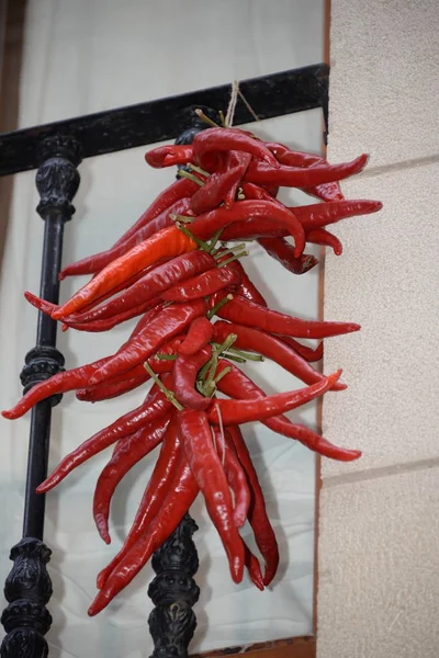 Pimentón Rojo Colgando — Foto de Stock