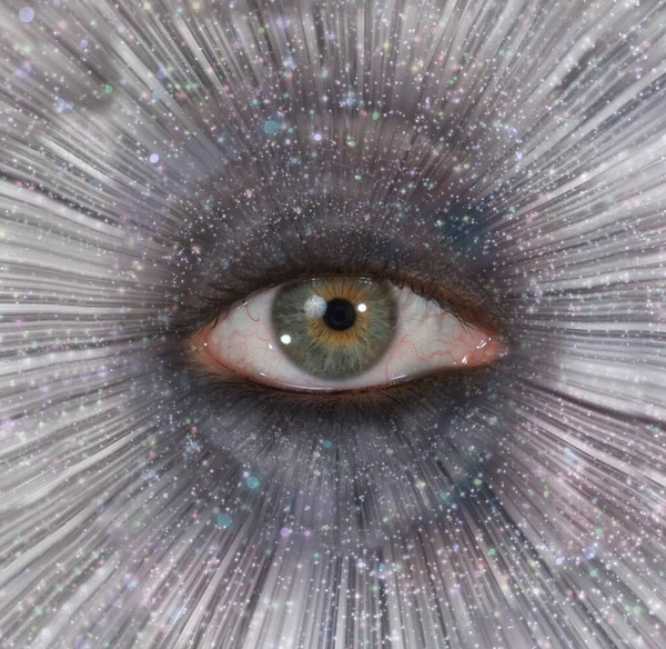 Uzay Görüşü Yıldız Patlamasında Göz — Stok fotoğraf