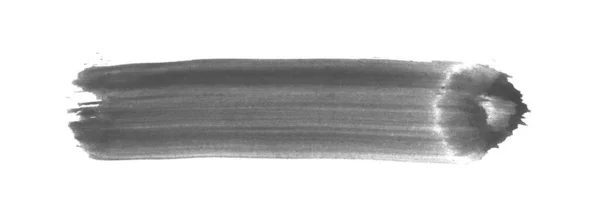 黒灰色の手描きブラシストライプ — ストック写真