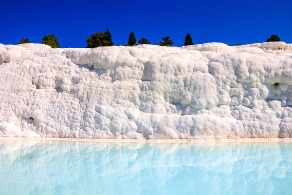 Pamukkale Denizli Turquia Fundo Natureza — Fotografia de Stock