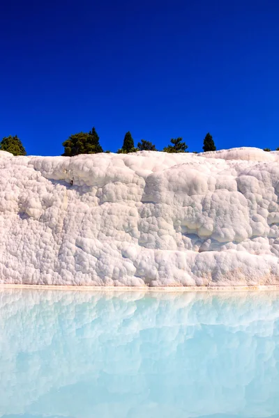 Pamukkale Denizli Turquia Fundo Natureza — Fotografia de Stock