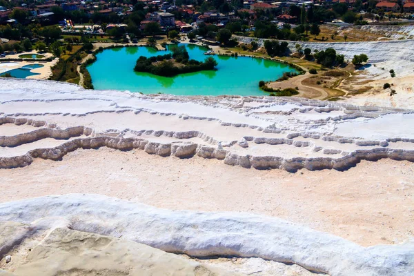 Pamukkale Denizli Turcja Tło Natury — Zdjęcie stockowe