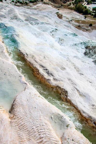 Pamukkale Denizli Turquia Fundo Natureza — Fotografia de Stock