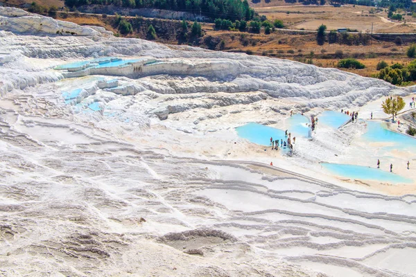 Pamukkale Denizli Turquia Fundo Natureza — Fotografia de Stock