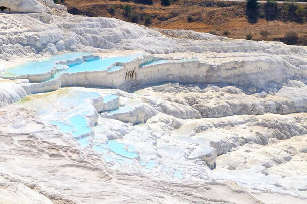 Pamukkale Denizli Turquia Fundo Natureza — Fotografia de Stock