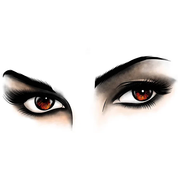 Piękne Oczy Kobiet Makijażu — Zdjęcie stockowe