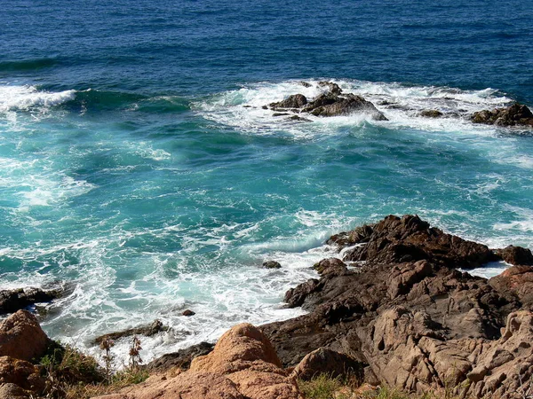 Vista Uma Bela Costa Marítima — Fotografia de Stock