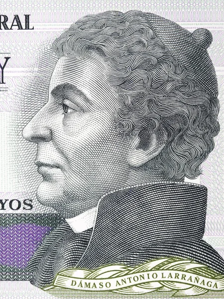 Портрет Антоніо Ларранаги Уругвайських Грошей — стокове фото