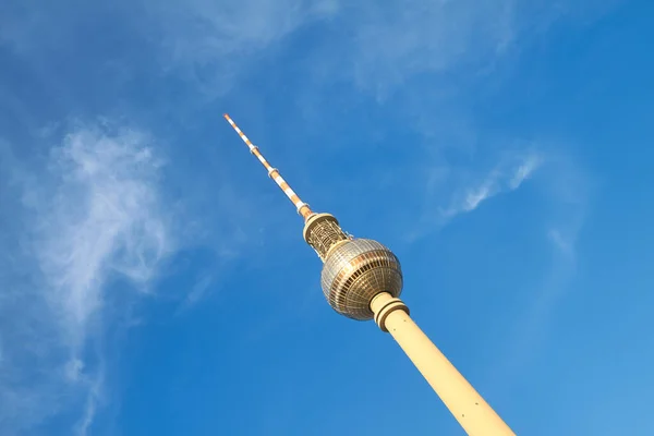 Torre Televisión Berlín Frente Cielo Azul — Foto de Stock