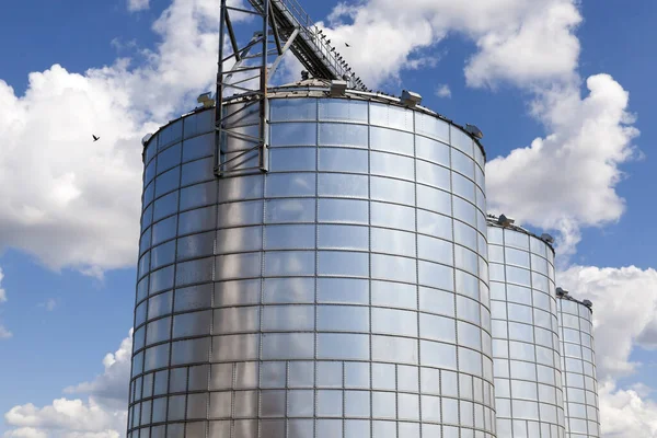 Tahıl Diğer Tarım Ürünlerini Depolamak Için Bir Silo Konteynırı — Stok fotoğraf