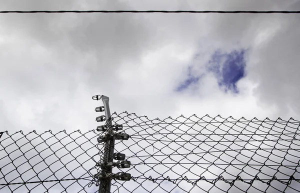 Hapishanedeki Metal Güvenlik Kapıları Koruma Detayları Suçlular Mahkumlar — Stok fotoğraf