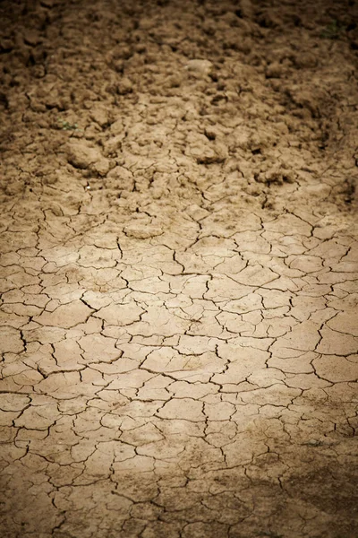 Suelo Seco Arcilla Por Sequía Detalles Del Cambio Climático —  Fotos de Stock