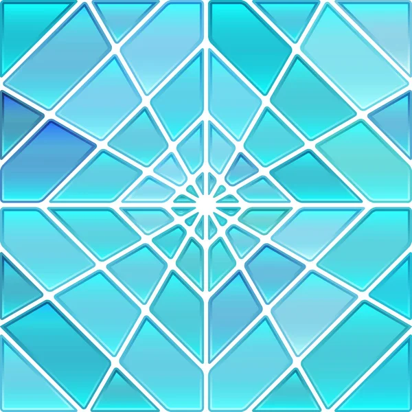 Vetor Abstrato Fundo Mosaico Vidro Manchado Luz Losango Azul — Fotografia de Stock