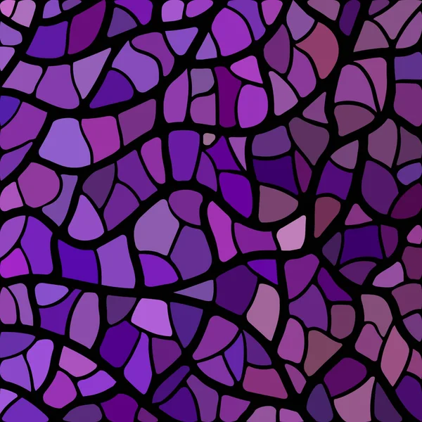 Abstract Vector Stained Glass Mosaic Background Purple Violet — Stock Photo, Image