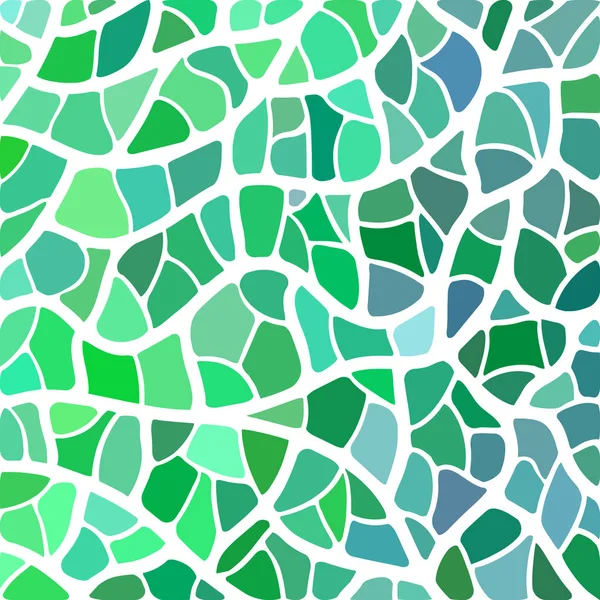 Abstraktní Vektor Mozaika Barevného Skla Pozadí Zelená Modrá — Stock fotografie