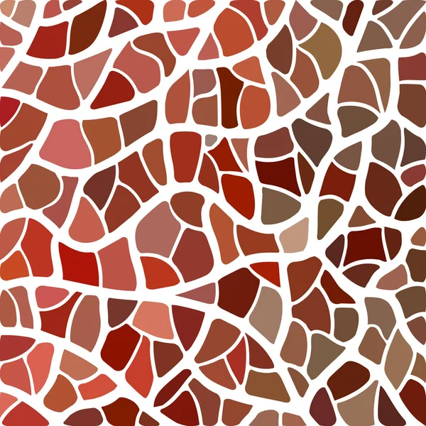 Vector Abstracto Manchado Vidrio Mosaico Fondo Rojo Marrón — Foto de Stock