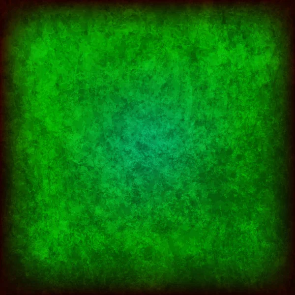 抽象向量Grunge背景 明亮和深绿色 — 图库照片