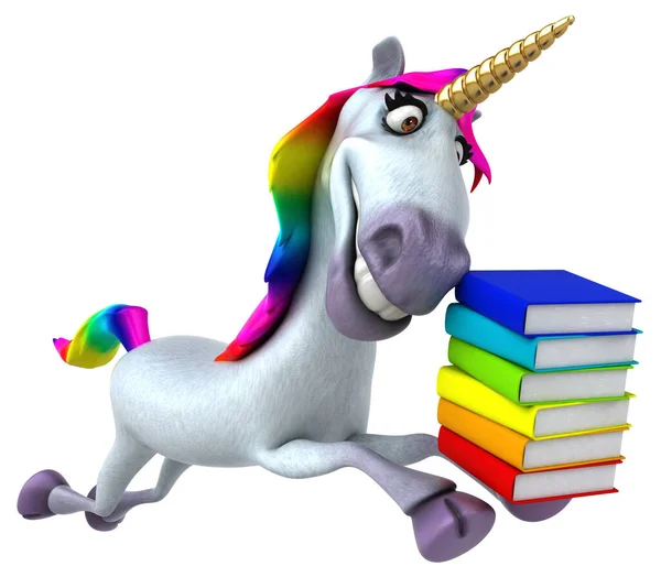 Unicorno Divertente Illustrazione — Foto Stock