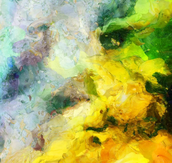 Fondo Abstracto Óleo Sobre Lienzo Textura Multicolor — Foto de Stock