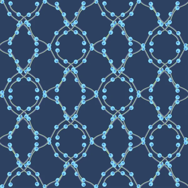 Abstraktes Vintage Nahtlos Einfaches Blaues Muster Vektorillustration Eps10 — Stockfoto