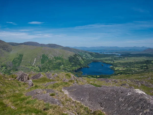 Blick Vom Gesunden Pass Auf Den See Und Die Landschaft — Stockfoto