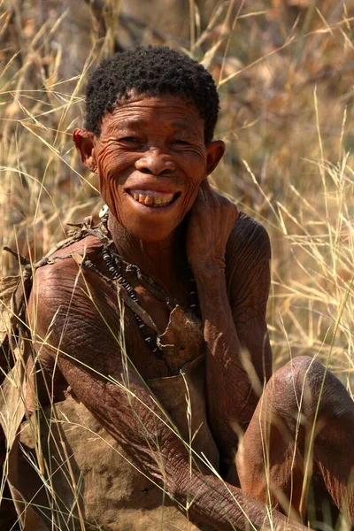 Άνθρωποι Του San Στη Ναμίμπια — Φωτογραφία Αρχείου