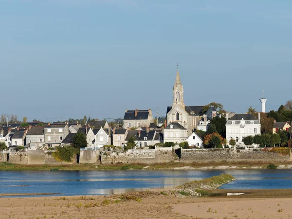 Ingrandes Gezien Vanaf Eurovelo Loirevallei Frankrijk — Stockfoto