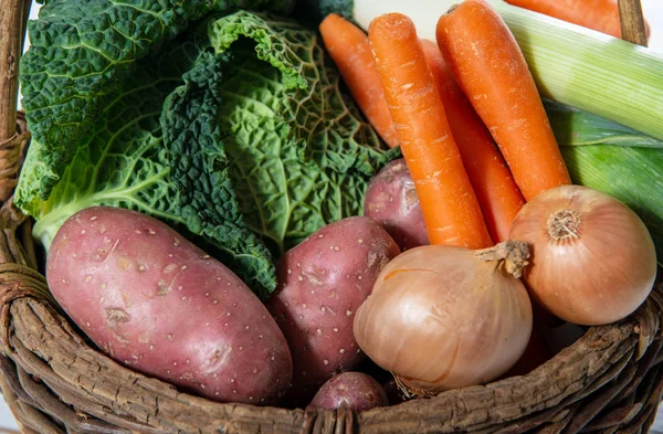 Sesonggrønnsaker Til Tilberedning Fransk Feu – stockfoto