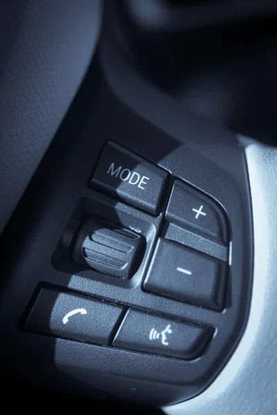 Detail Handsfree Knoppen Een Auto — Stockfoto