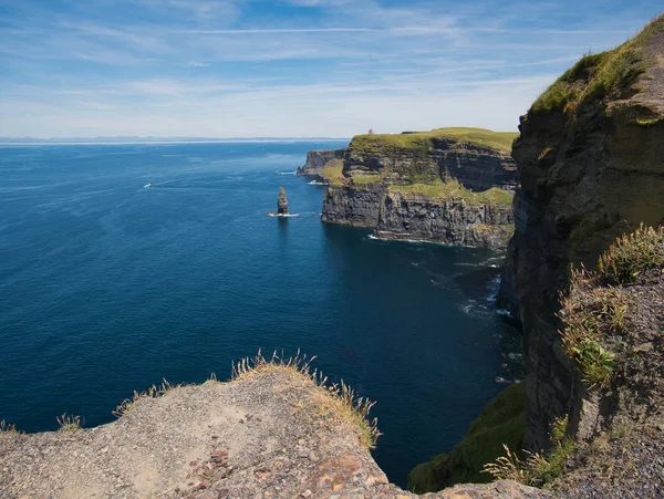 Vista Dell Oceano Atlantico Dalle Scogliere Moher Irlanda — Foto Stock