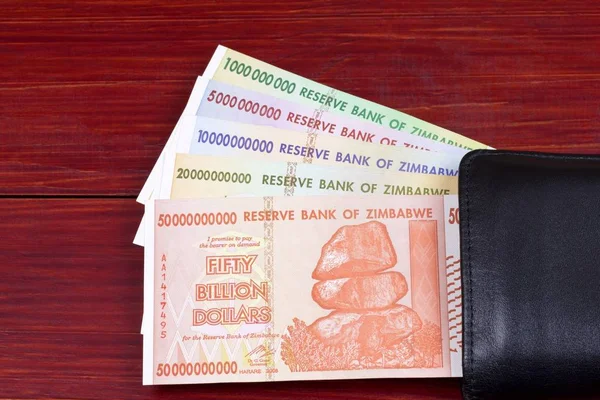 짐바브웨 배경에 지갑에 — 스톡 사진