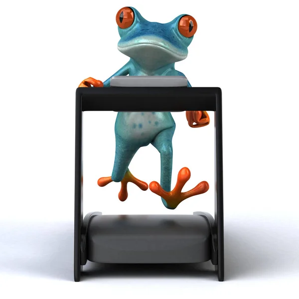 有趣青蛙 3D图解 — 图库照片