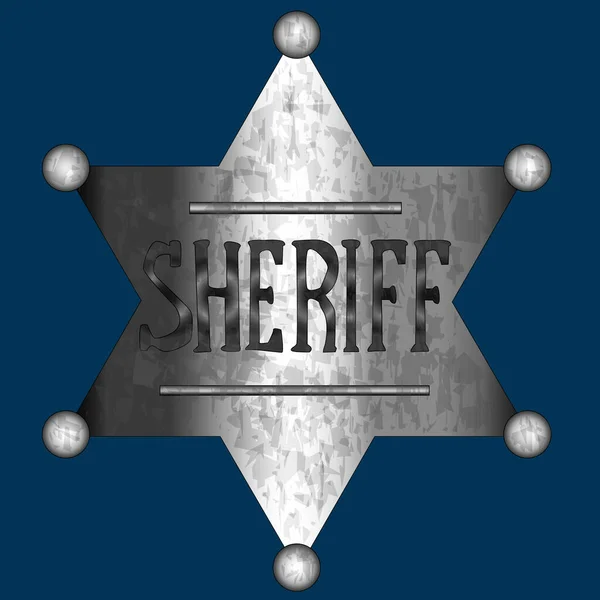 Lencana Sheriff Liar Barat Amerika — Stok Foto