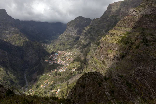 Tal Der Nonnen Curral Das Freiras Auf Madeira Portugal — Stockfoto