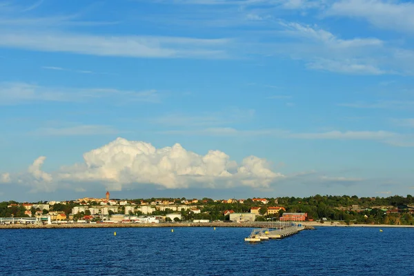 Uitzicht Stad Visby Gotland — Stockfoto