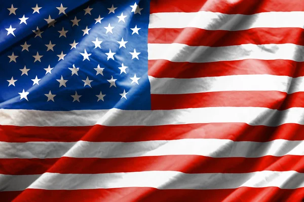 Close Van Vlag Van Verenigde Staten — Stockfoto