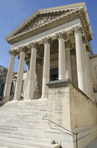 Old Courthouse Entrance Stairs Montpellier France Stock Image