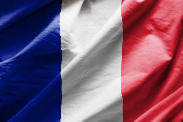 Zbliżenie Bandery Francji — Zdjęcie stockowe